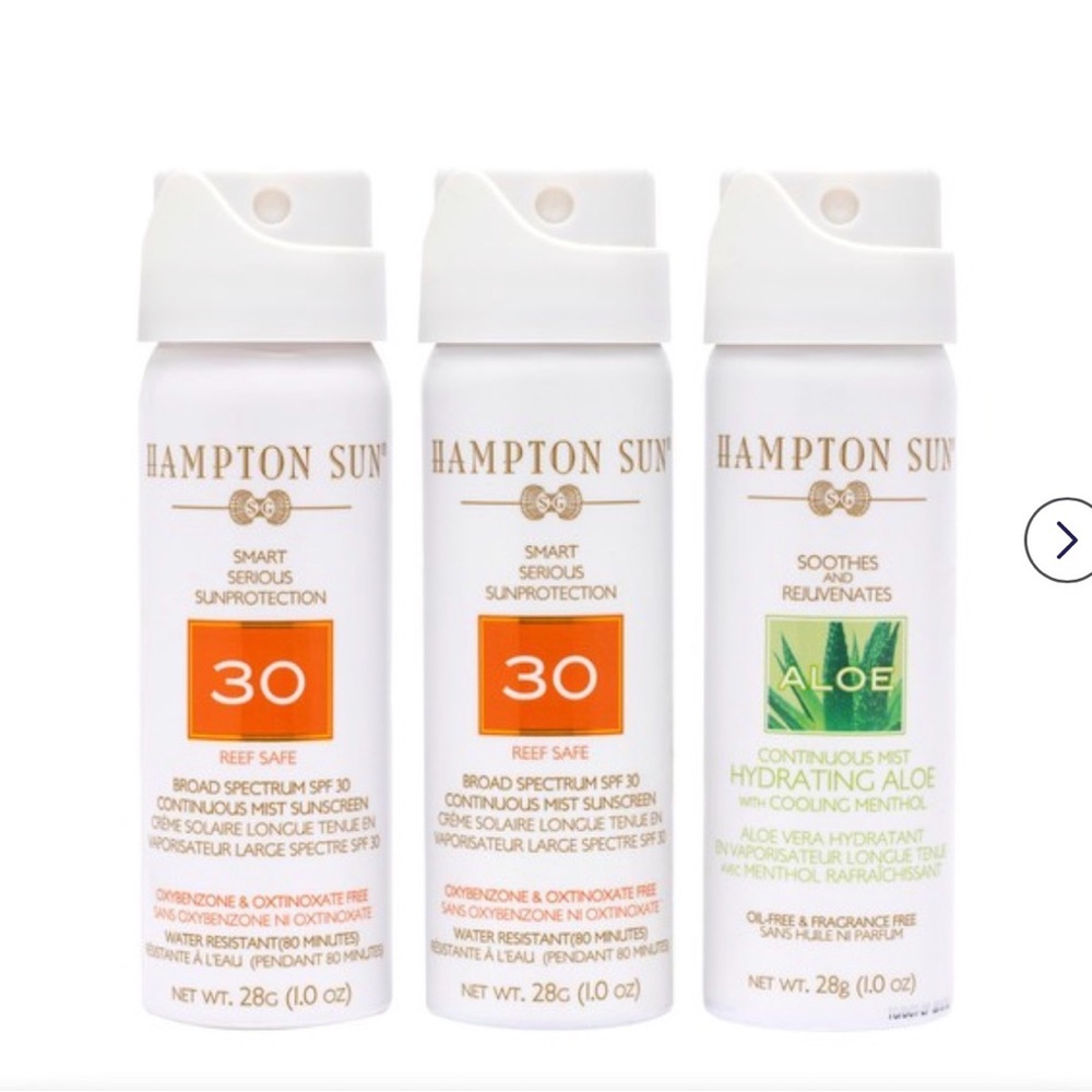 Suncare & Tanning Mist Trio - Orange, Green, White